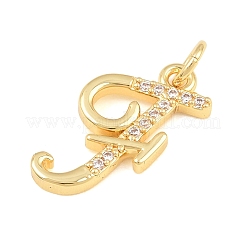 Messing micro pave klare zirkonia anhänger&nbsp;CU-CBA7939-01F-G