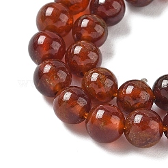 Fili di perle di granato arancione naturale&nbsp;G-G271-B01-6mm