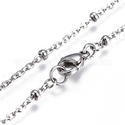 Collares de cadena de cable de acero inoxidable 304 resistentes al deslustre&nbsp;NJEW-JN02352