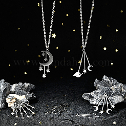 12 pz 6 pendenti in acciaio inossidabile stile 201&nbsp;STAS-SC0003-02