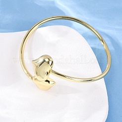 Bracelets coeur en laiton pour femmes&nbsp;BJEW-Q060-04G