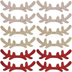 30 stücke 3 farben weihnachten thema imitation leder ornament zubehör&nbsp;DIY-GF0011-74B