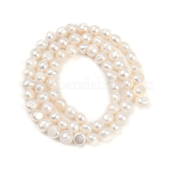 Fili di perle di perle d'acqua dolce coltivate naturali&nbsp;PEAR-P064-19D-07A