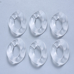 Transparentem Acryl Verknüpfung Ringe&nbsp;OACR-S036-001B-K08