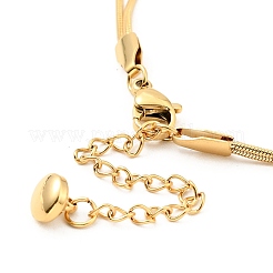 Mehrreihiges Armband aus Würfelperlen aus 304 Edelstahl&nbsp;BJEW-I304-01G