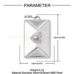Colgantes de acero inoxidable 304&nbsp;STAS-OY019-08P
