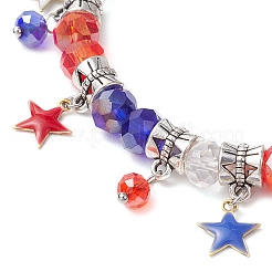 Bracelets élastiques en perles de verre&nbsp;BJEW-TA00598