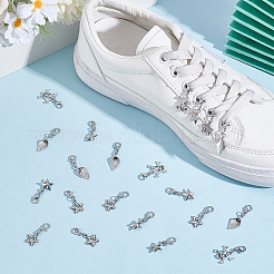40 stücke 4 stile legierung anhänger schuh charme&nbsp;HJEW-HY00114