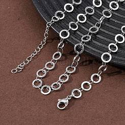 Halsketten aus 6 mm Ringgliederkette aus Edelstahl 304&nbsp;NJEW-P343-01A-P