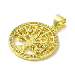 Ottone micro spianare pendenti zirconi&nbsp;KK-Z042-25G-05