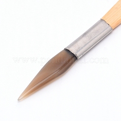 Poliermesser aus natürlichem Achat&nbsp;TOOL-WH0121-94