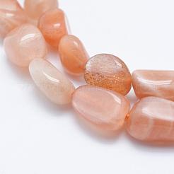 Natürliche sunstone Perlen Stränge&nbsp;G-K203-11A