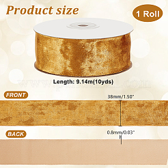 10 Yard einseitiges Samtband&nbsp;OCOR-WH0085-33A-01