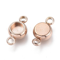 Connecteurs cabochons en acier inoxydable 304 avec placage ionique (IP)&nbsp;STAS-I161-03A-RG