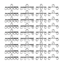 80 pièces 4 styles de liens de composants de lustre en alliage&nbsp;FIND-PH0022-78AS