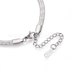 Collares de cadena de espiga de acero inoxidable 304 de 4 mm&nbsp;NJEW-N058-02P