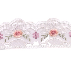 Rubans de garniture en dentelle de polyester&nbsp;PW-WG55501-02-1