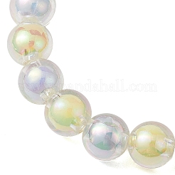 Stretch-Armbänder aus runden Acrylperlen in AB-Farbe&nbsp;BJEW-JB10537