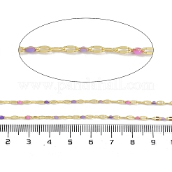 Chaînes plaquées en laiton à crémaillère&nbsp;AJEW-Q153-03G-09