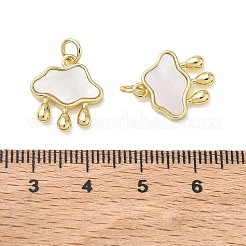 Messing Muschel Charms&nbsp;KK-T085-04G
