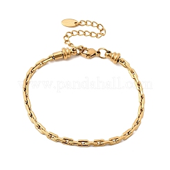 Bracelets à chaînes en acier inoxydable 304 pour femmes&nbsp;BJEW-A158-02B-G