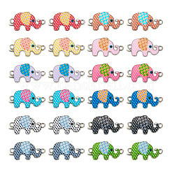 48pcs 12 Arten Legierungs-Emaille-Verbindungsstückcharme&nbsp;ENAM-TA0001-38