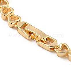 Bracelets à maillons en laiton doré avec micro pavé de zircone cubique&nbsp;BJEW-P314-A05-G