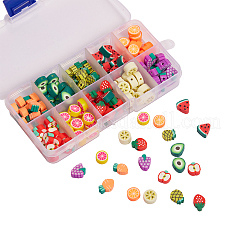 150pcs 10 Art handgemachte Polymer-Ton-Perlen&nbsp;CLAY-CJ0001-23