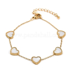 Bracciali a maglie in acciaio inossidabile 304 per donna&nbsp;BJEW-G747-03G