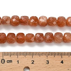 Natürliche sunstone Perlen Stränge&nbsp;G-Z106-F02