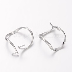 Klemmbügel aus platiniertem Messing&nbsp;X-KK601-NF