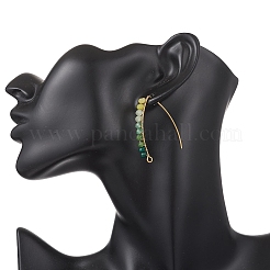 Crochets de boucles d'oreilles en jade naturel de Malaisie&nbsp;EJEW-JE06887-02