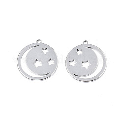 Pendentifs en acier inoxydable 201 anti-ternissement&nbsp;LS-STAS-T063-184P