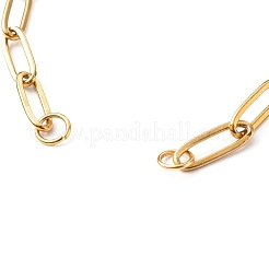 Fabrication de bracelets avec chaînes à trombones en acier inoxydable 304&nbsp;X-AJEW-JB01038-01