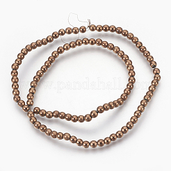 Electroplate non magnetici ematite sintetico fili di perline&nbsp;G-F585-C08-4mm
