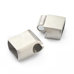 Fermoirs magnétiques en acier inoxydable 304 résistant au ternissement avec emembouts collées&nbsp;X-STAS-B017-09P