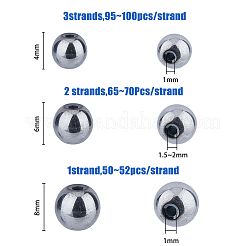 Perle di ematite sintetica non magnetica elettrodeposta in 3 misura&nbsp;G-FH0001-97