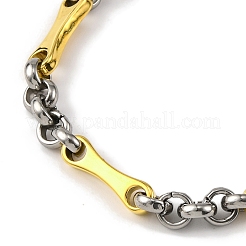 Collier chaîne à maillons en acier inoxydable 201&nbsp;NJEW-F22-39O-GP