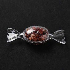 Chip de jaspe rojo natural decora&nbsp;DJEW-D004-01B