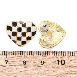 Legierung Emaille-Ohrstecker&nbsp;LS-EJEW-Z113-01G-A