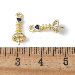 Breloques en laiton micro pave zircone cubique&nbsp;KK-D324-26G