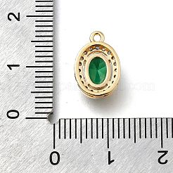 Ottone micro spianare pendenti zirconi&nbsp;KK-D312-09G-05