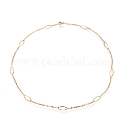 Collares de cadena de cable de acero inoxidable 304&nbsp;NJEW-M183-02G