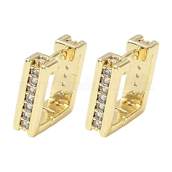 Pendientes de aro de circonio cúbico de micro pave de latón&nbsp;KK-CBA98BA-23G