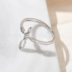 Fingerringe aus Messing für Damen&nbsp;RJEW-K261-07A-P