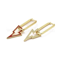 Blitz-Ohrringe aus echtem&nbsp;EJEW-L268-018G-03