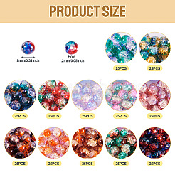 12 Farben Crackle Glasperlen&nbsp;CCG-TA0002-05A
