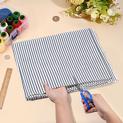 2 Yard (ca. [91] cm) gestreifter Polycotton-Stoff&nbsp;AJEW-BC0011-04A