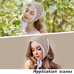 Dreieckige Bandanas mit Blumendekor aus Spitze&nbsp;OHAR-WH20005-08B