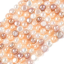 Fili di perle di perle d'acqua dolce coltivate naturali&nbsp;PEAR-C004-21A
